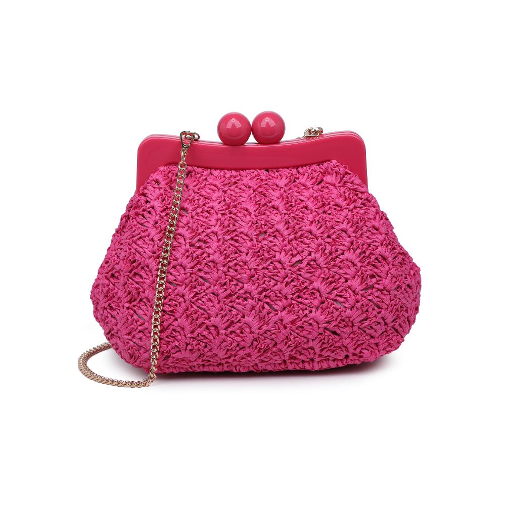 Woman wearing Hot Pink Urban Expressions Naomi Crossbody 840611119674 View 5 | Hot Pink