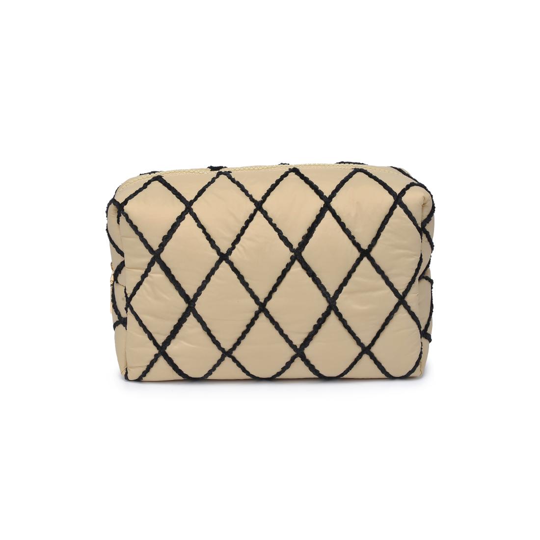 Urban Essentials Zinnia Cosmetic & Travel Organizer Pouch 818209017169 View 5 | Cream