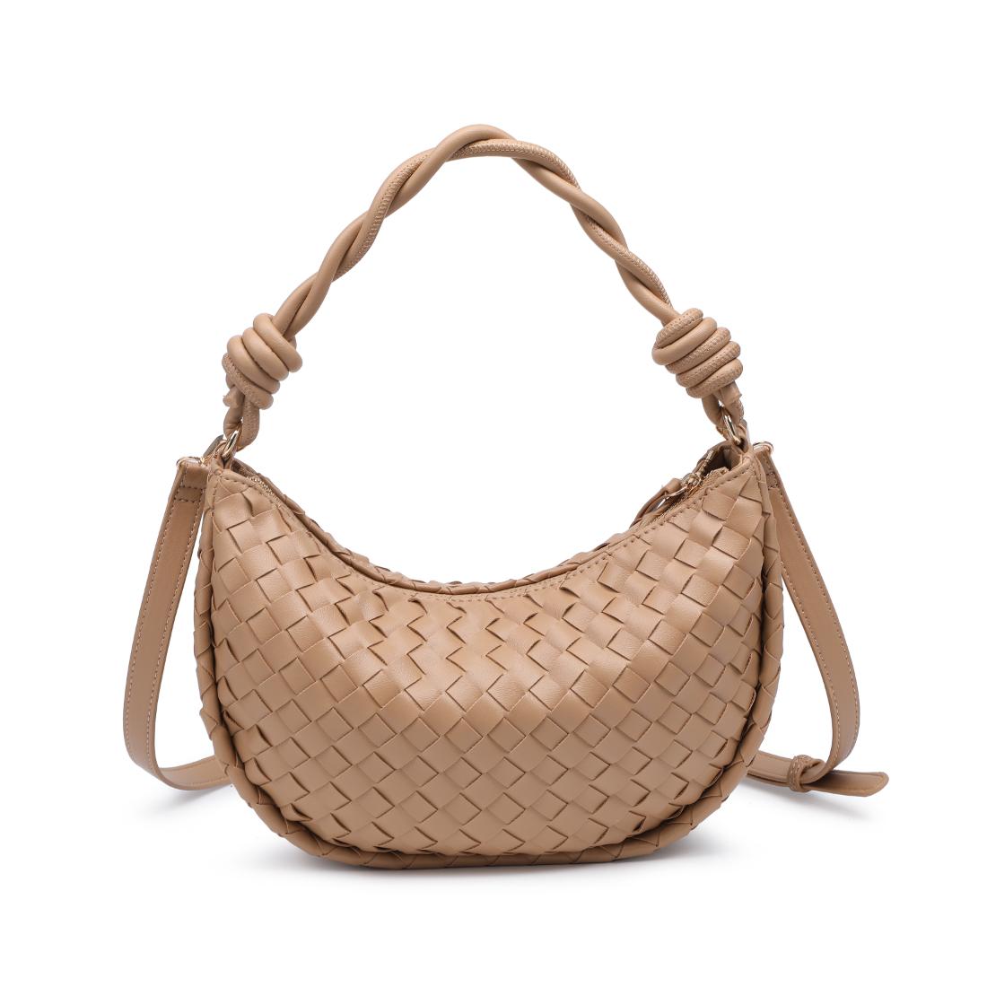 Woman wearing Almond Urban Expressions Violet Hobo 840504206603 View 7 | Almond