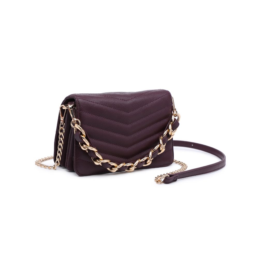 Product Image of Urban Expressions Genny - Chevron Stitch Crossbody 818209017190 View 6 | Merlot