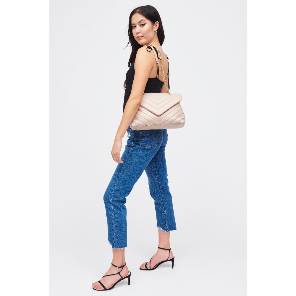 Woman wearing Natural Urban Expressions Ivy Crossbody 840611185778 View 4 | Natural