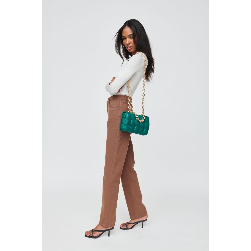 Woman wearing Emerald Urban Expressions Ines Crossbody 840611100474 View 2 | Emerald