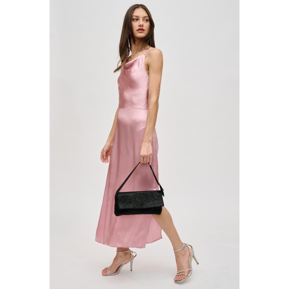 Woman wearing Black Urban Expressions Thelma Evening Bag 840611190505 View 3 | Black