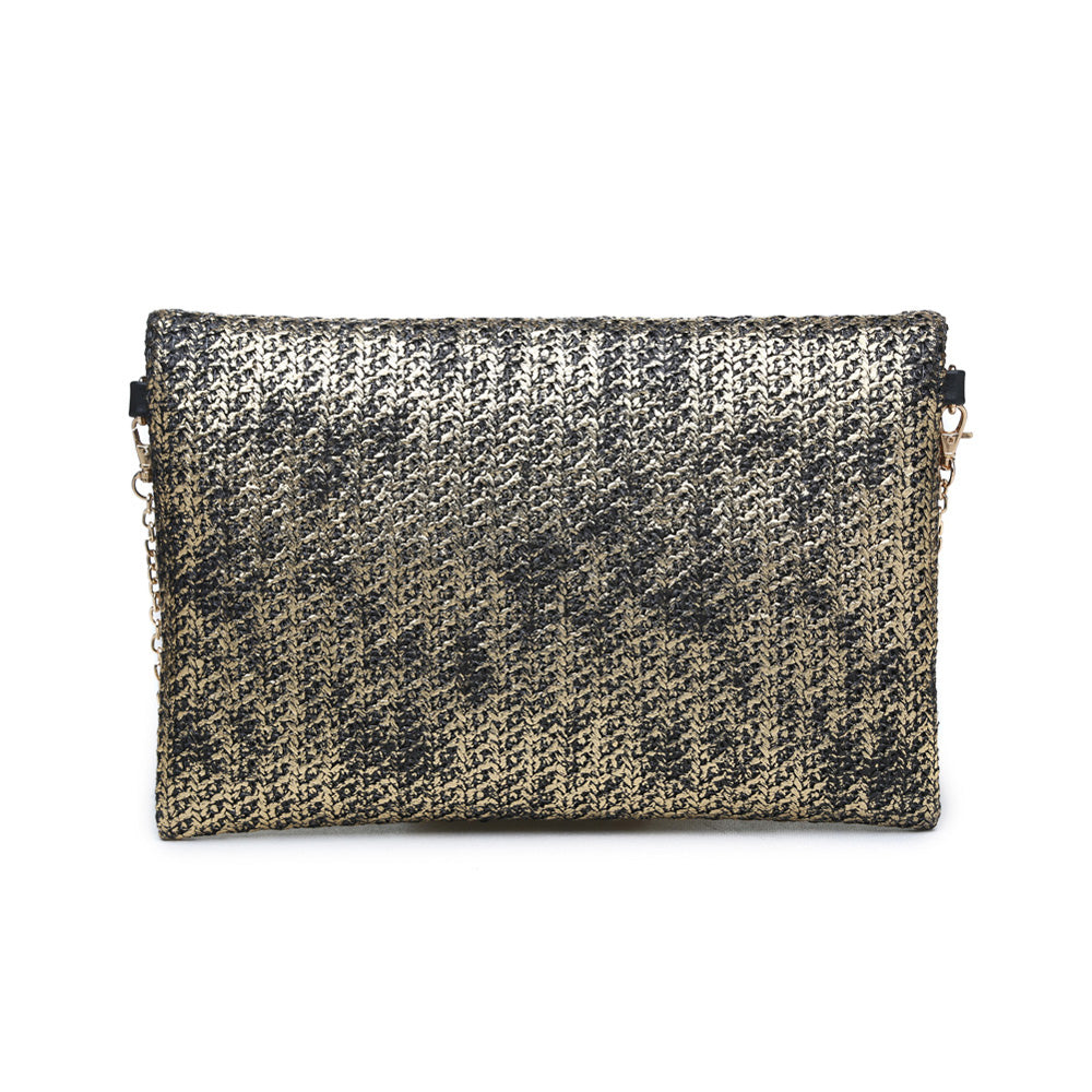 Product Image of Urban Expressions Maui Metallic Clutch NA-840611145192 View 3 | Black