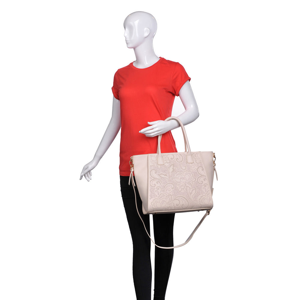 Product Image of Urban Expressions Primrose Tote NA-840611158802 View 5 | Cream