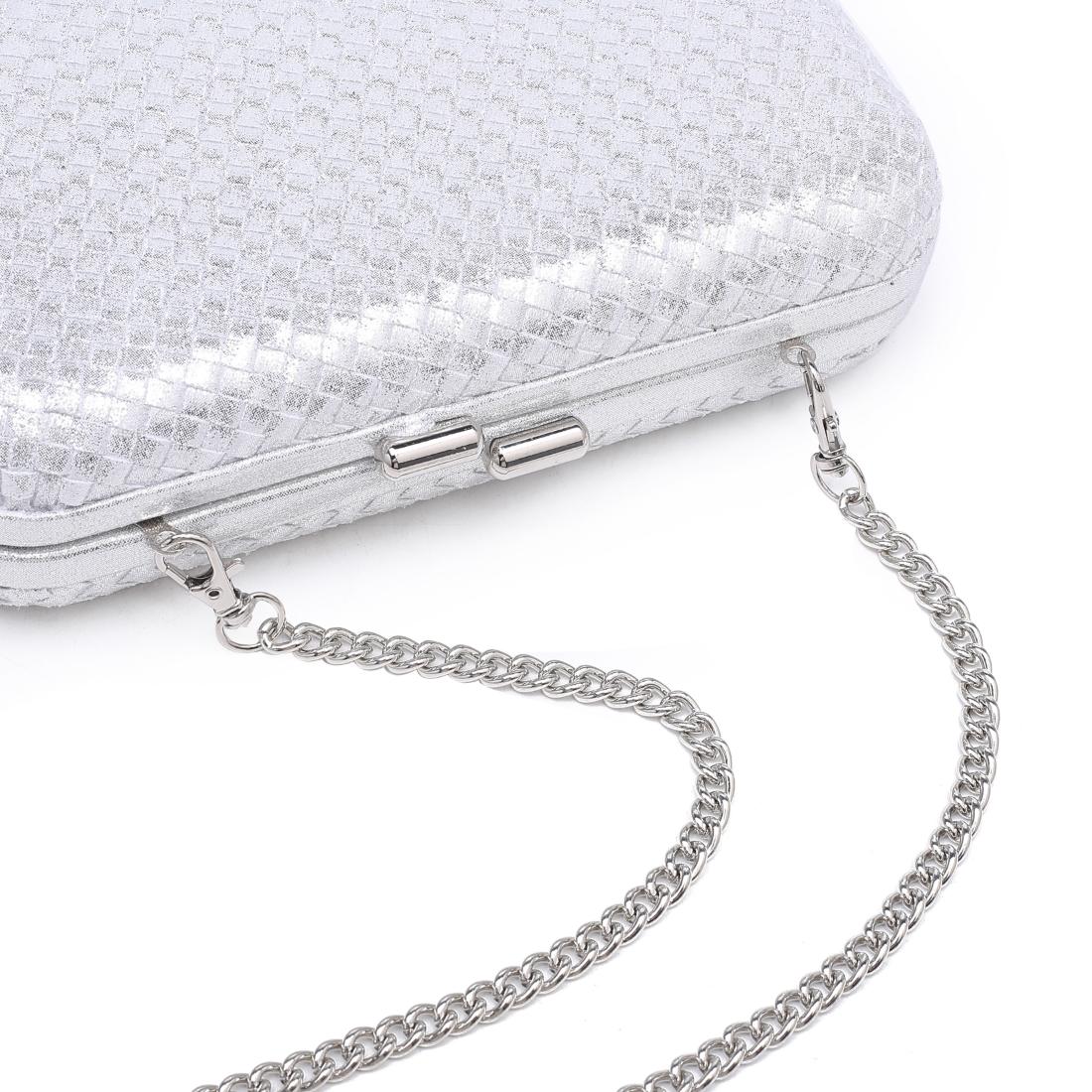 Urban Expressions Anna Evening Bag 840611199768 View 8 | Silver