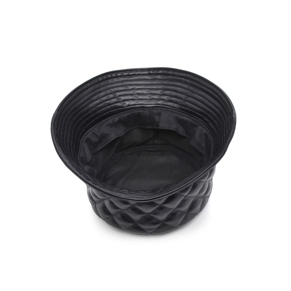 Quilted Vegan Leather Bucket Hat - Urban Expressions