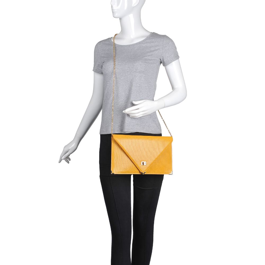 Product Image of Urban Expressions Cally Clutch 840611172570 View 5 | Mustard