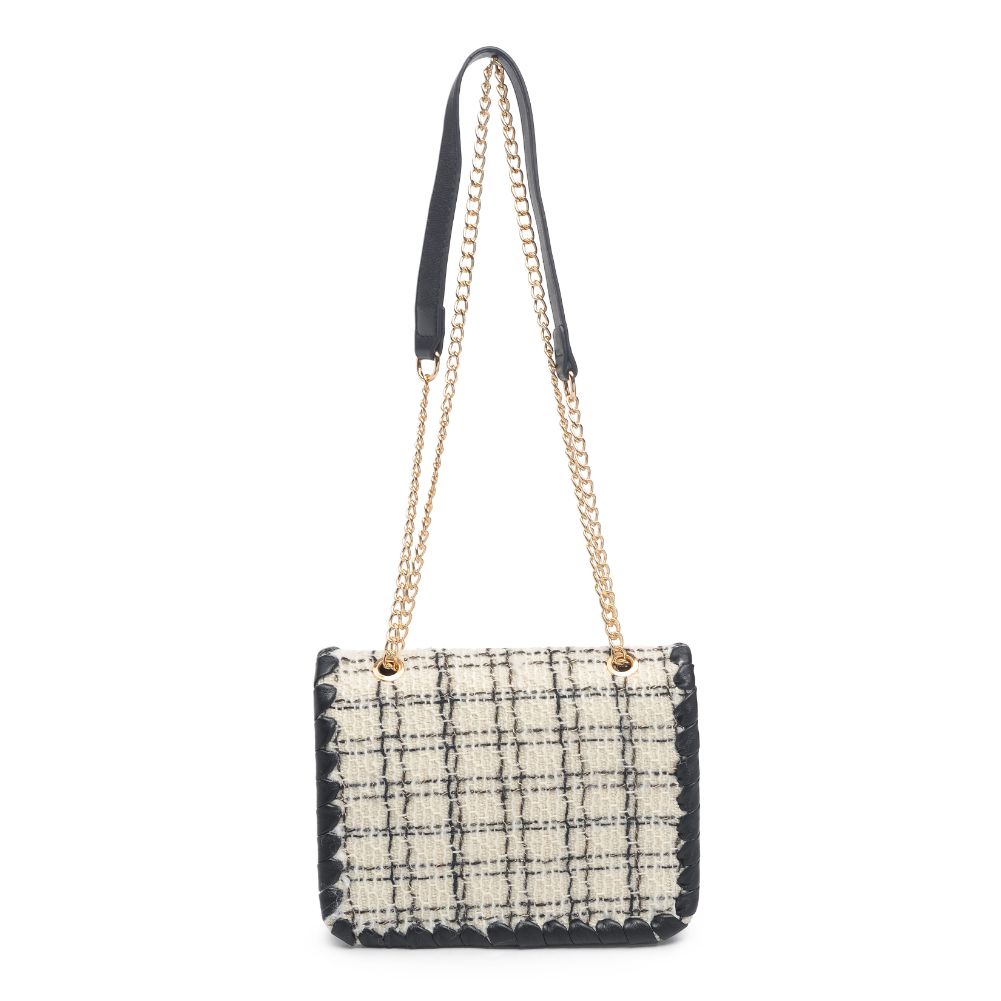 Product Image of Urban Expressions Marjorie Crossbody 840611101129 View 7 | Black White