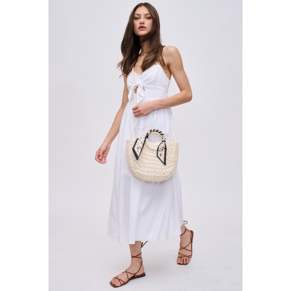Woman wearing Ivory Urban Expressions Olivia Tote 840611191168 View 2 | Ivory