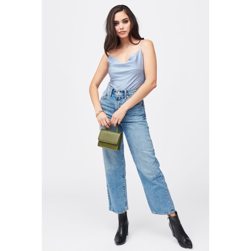 Woman wearing Olive Urban Expressions Faye Top Handle 840611184795 View 3 | Olive