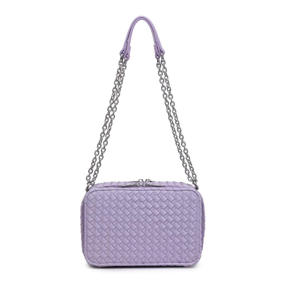 Woman wearing Lilac Urban Expressions Elle Crossbody 840611124487 View 5 | Lilac
