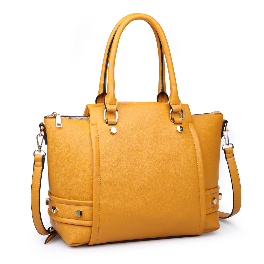 Product Image of Urban Expressions Frankie Satchel NA-840611149558 View 2 | Mustard