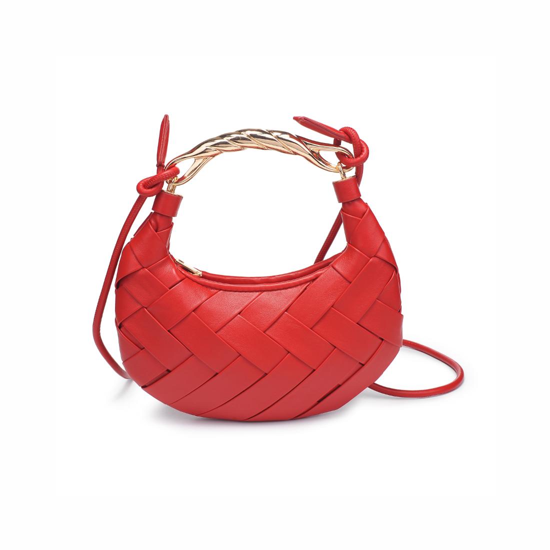 Woman wearing Red Urban Expressions Pamela Crossbody 840611147479 View 5 | Red