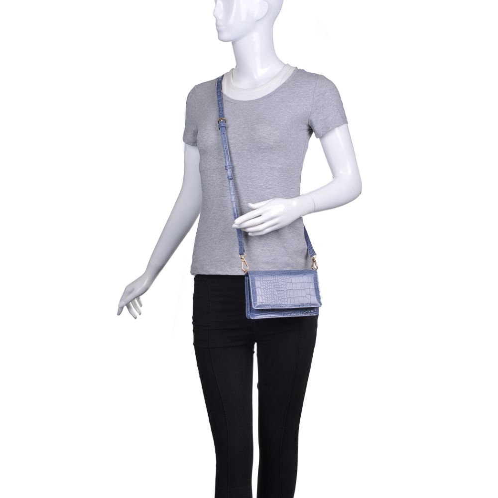 Product Image of Urban Expressions Emma Snake Crossbody 840611173898 View 5 | Slate