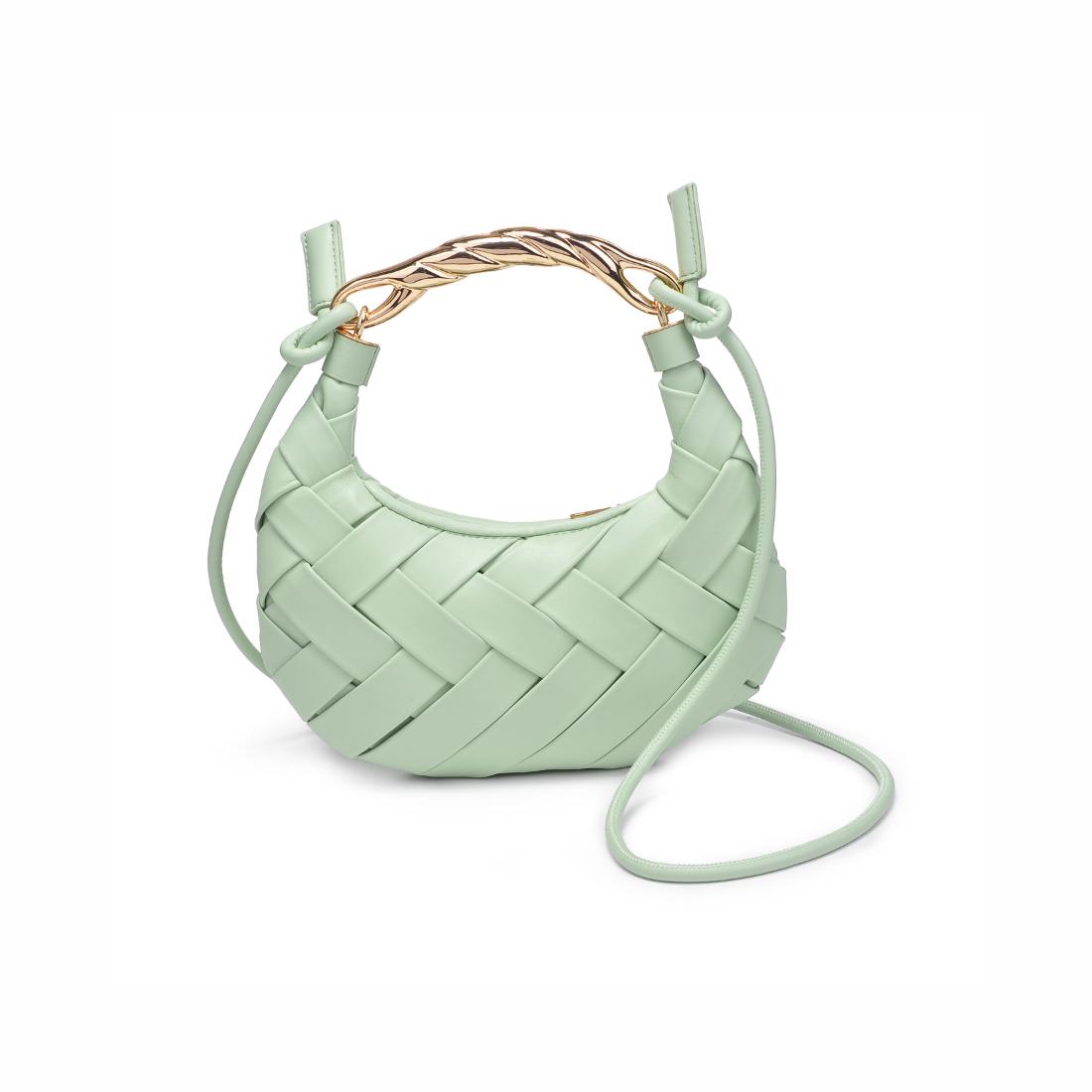 Woman wearing Pistachio Urban Expressions Pamela Crossbody 840611147493 View 7 | Pistachio