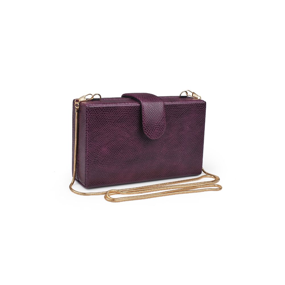 Product Image of Urban Expressions Bianca Lizard Clutch 840611165053 View 2 | Purple