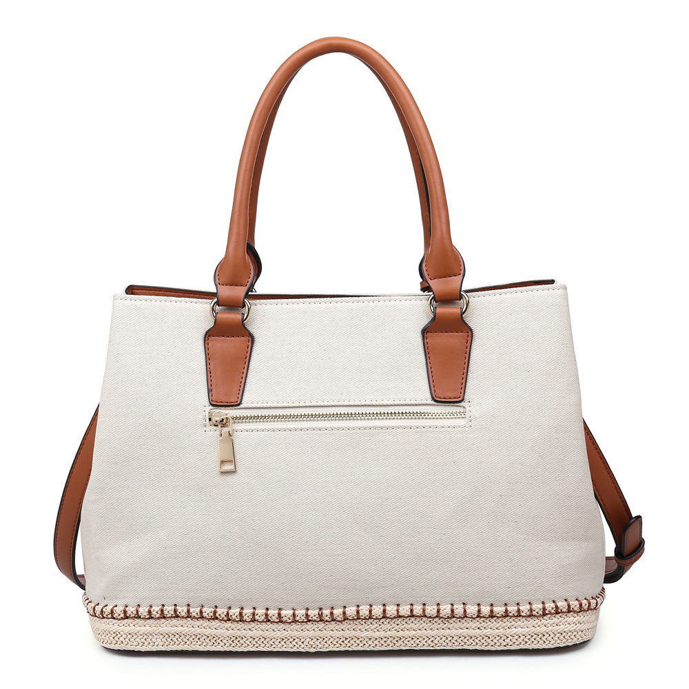 Product Image of Urban Expressions Saint Lucia Satchel NA-840611141217 View 3 | Ivory