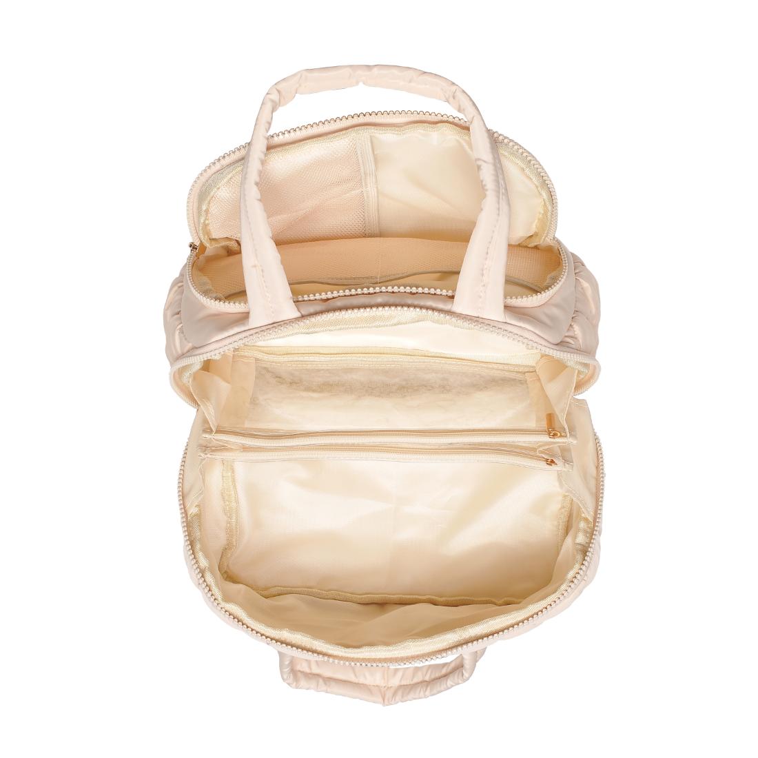 Urban Essentials Zip Me Pretty - Quilted Puffer Travel Organizer 840504201189 View 8 | Cream
