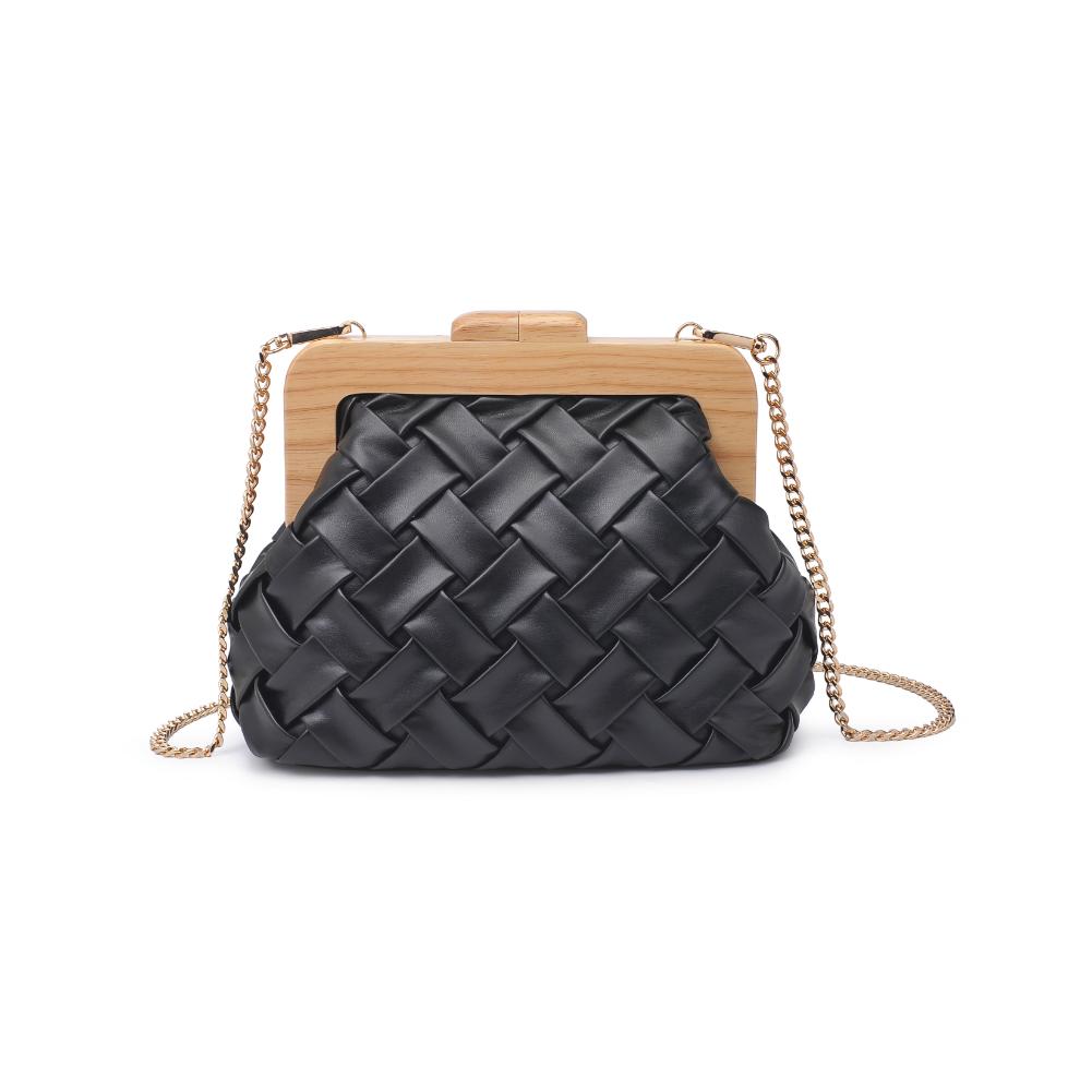 Woman wearing Black Urban Expressions Matilda Clutch 840611192073 View 5 | Black