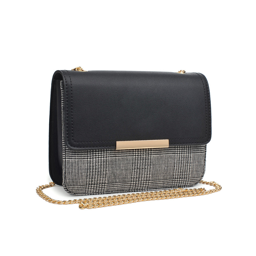 Woman wearing Black Urban Expressions Montgomery Crossbody 840611154002 View 6 | Black
