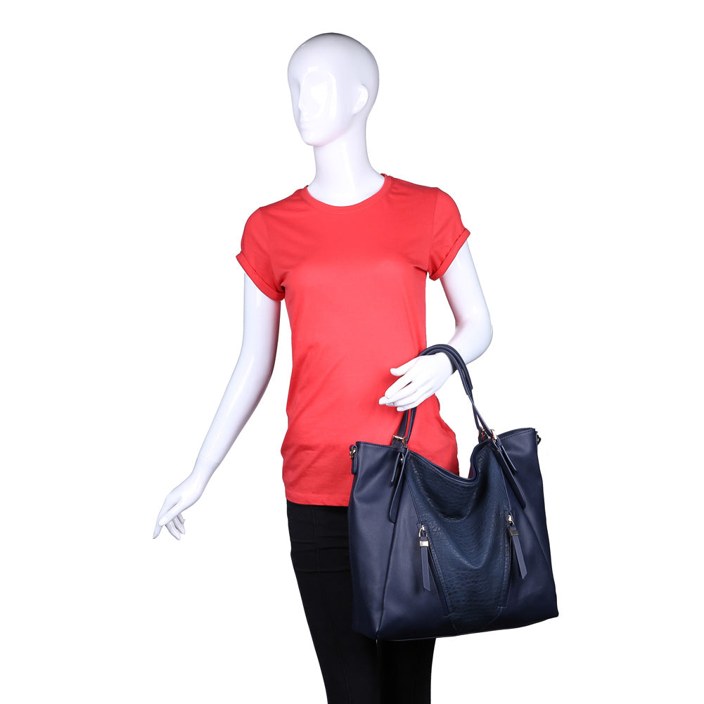 Product Image of Urban Expressions Jak Pebble Tote NA-840611155207 View 5 | Navy
