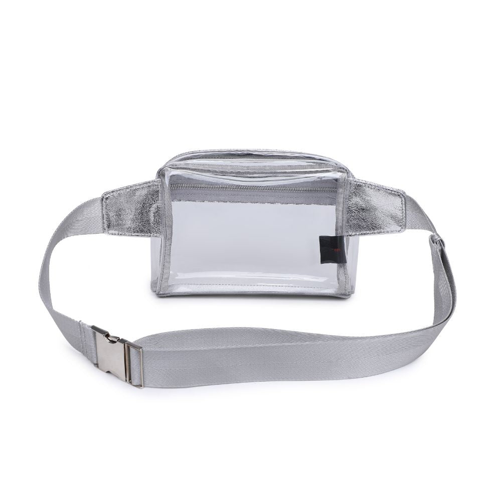 Woman wearing Silver Urban Expressions Air Belt Bag 840611120786 View 7 | Silver