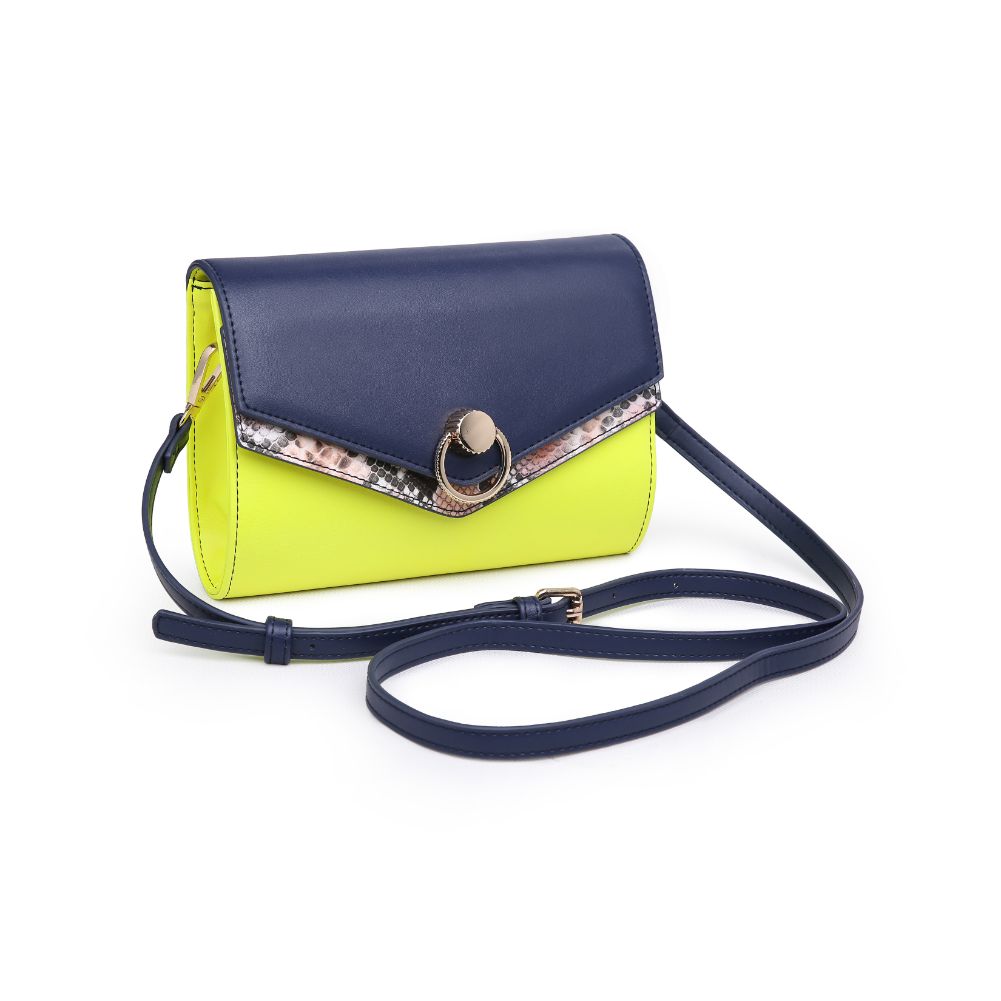 Woman wearing Neon Yellow Urban Expressions Adea Crossbody NA-840611167033 View 6 | Neon Yellow