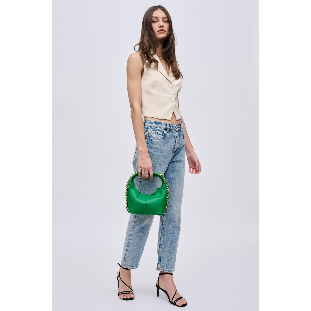 Woman wearing Green Urban Expressions Lita Crossbody 840611121509 View 3 | Green