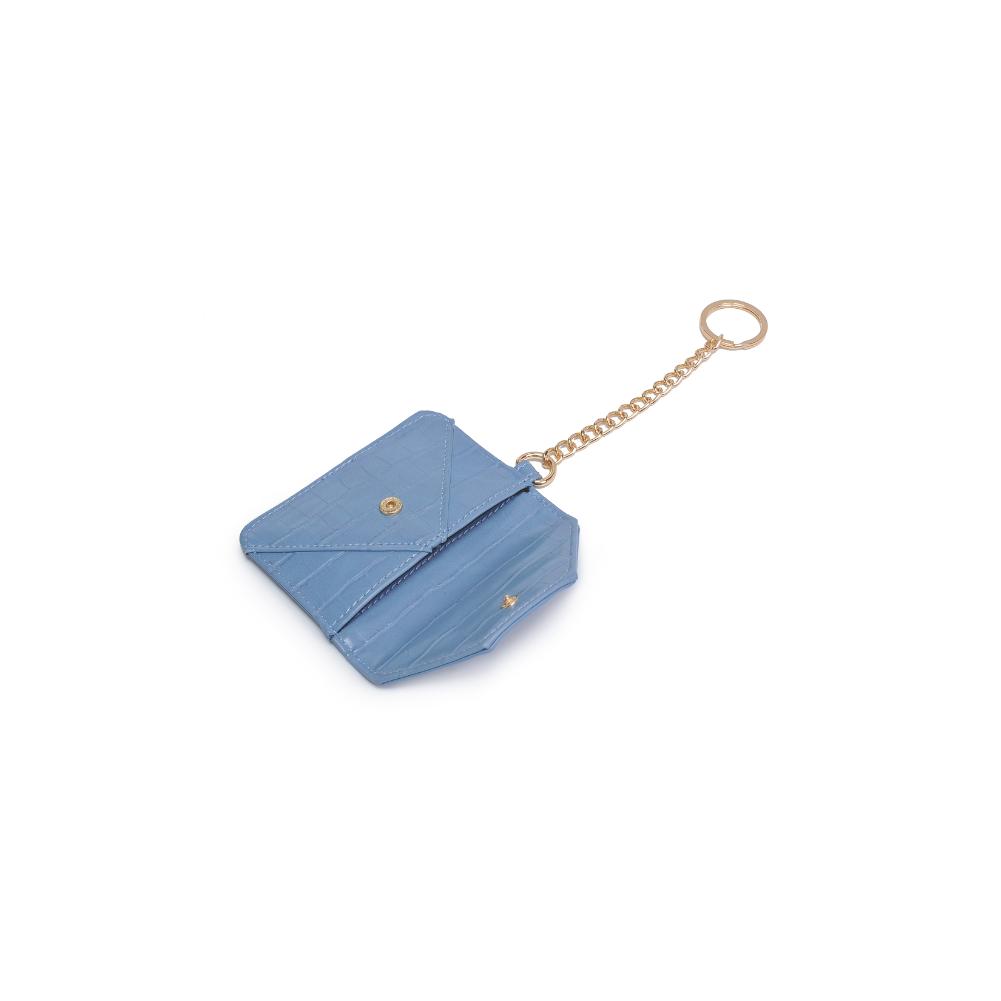 Woman wearing Denim Urban Expressions Gia - Croco Card Holder 840611121653 View 9 | Denim