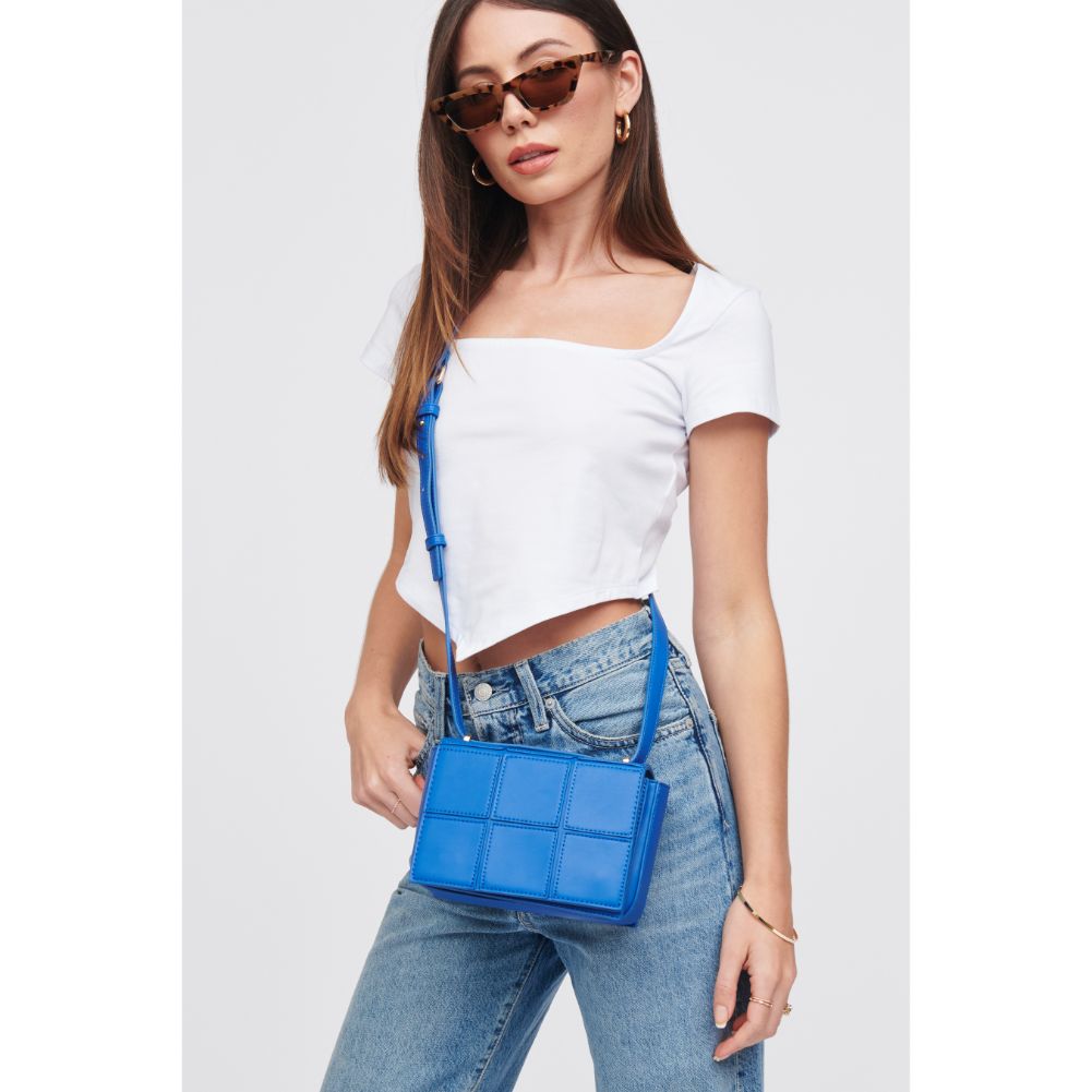 Woman wearing Cobalt Urban Expressions Amanda Crossbody 818209016087 View 2 | Cobalt