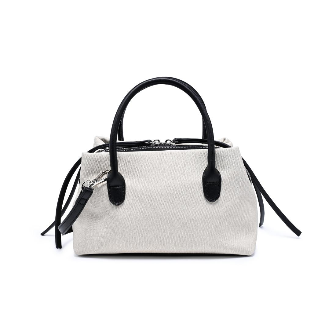 Woman wearing Ivory Black Urban Expressions Logan Crossbody 840504205330 View 7 | Ivory Black