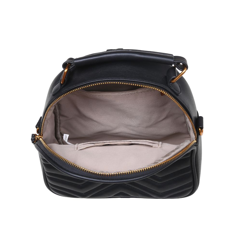 Product Image of Urban Expressions Cameron V Stitch Single Zip Backpack 840611168504 View 4 | Black