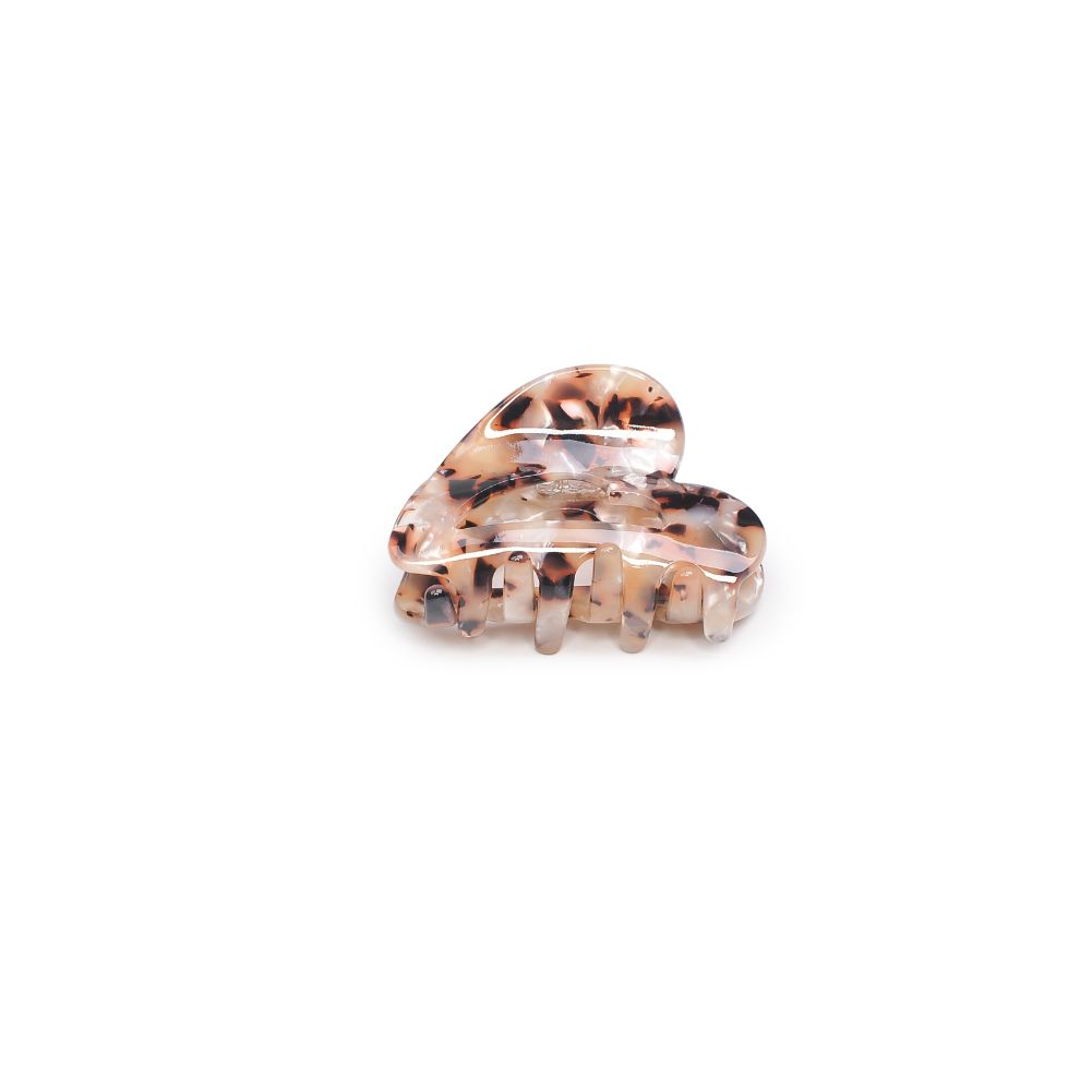 Urban Expressions Francesca - Heart Cut Out Hair Claw Hair Claw 818209013499 View 2 | Cream Tortoise