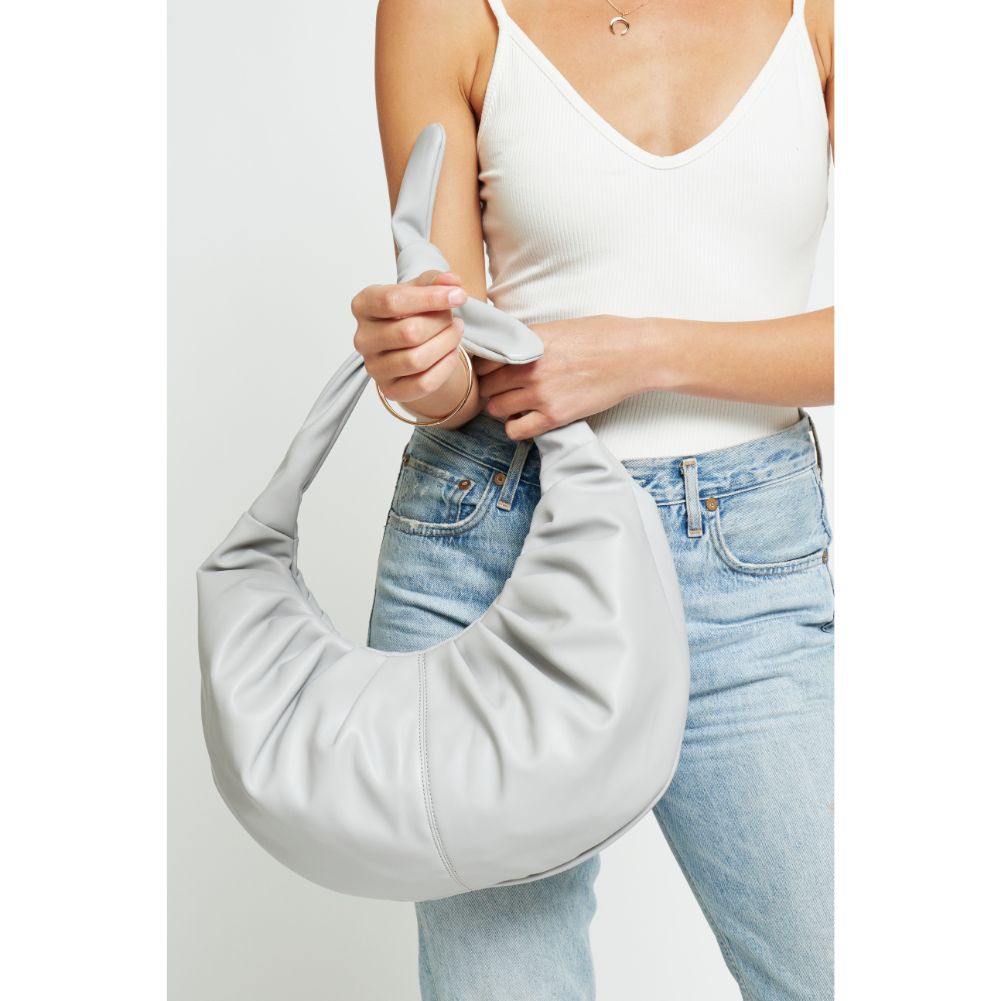 Woman wearing Ice Blue Urban Expressions Josie Hobo 840611179449 View 1 | Ice Blue