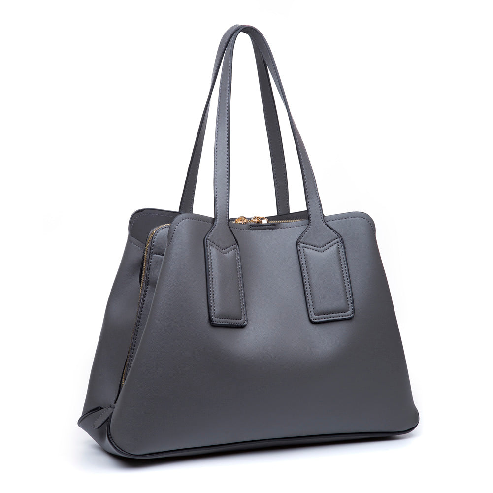 Product Image of Urban Expressions Georgia Satchel NA-840611153319 View 2 | Grey
