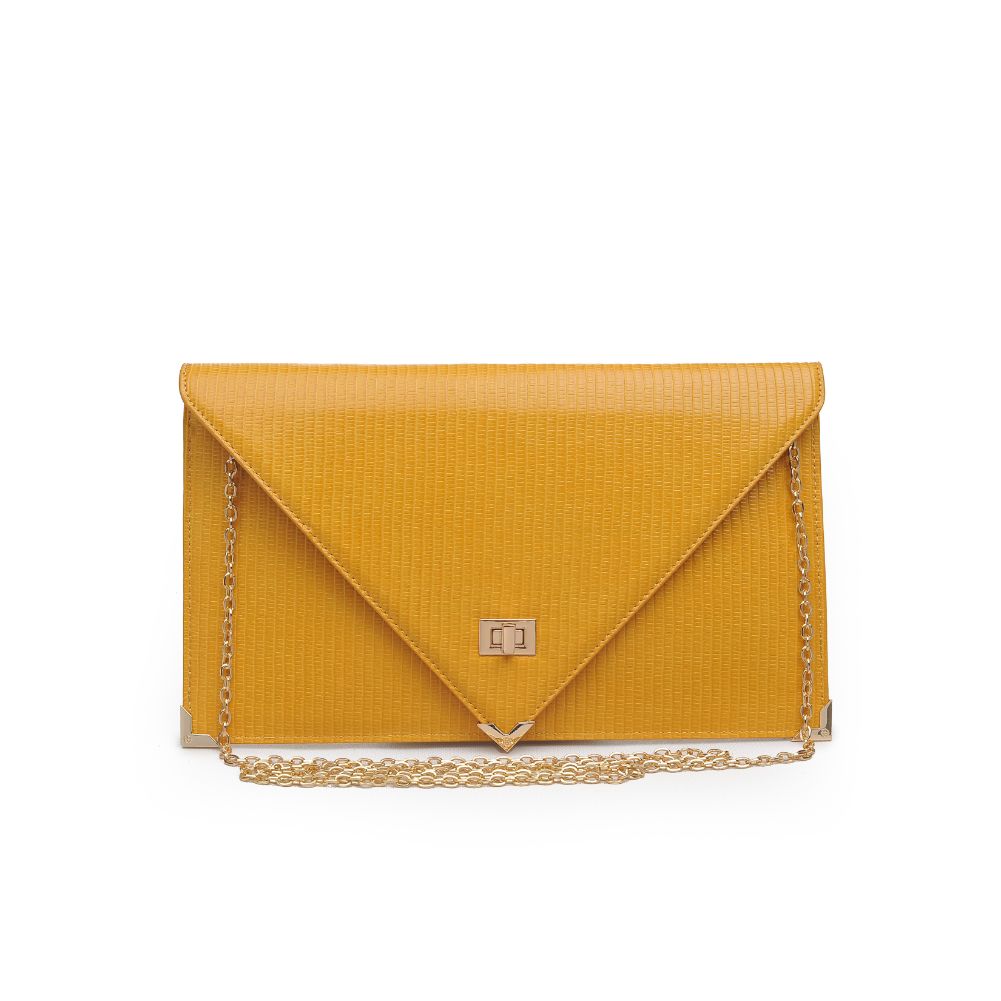 Product Image of Urban Expressions Cally Clutch 840611172570 View 1 | Mustard