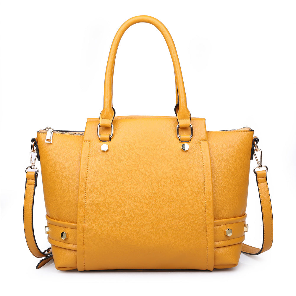 Product Image of Urban Expressions Frankie Satchel NA-840611149558 View 3 | Mustard
