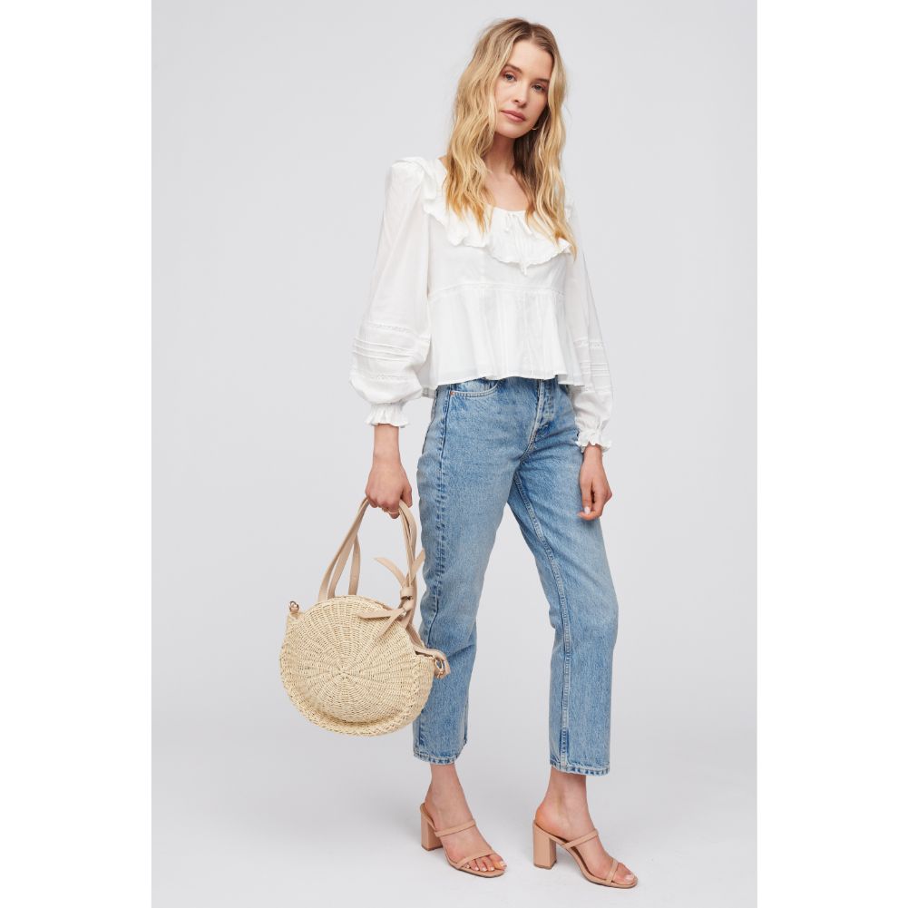 Woman wearing Cream Urban Expressions Ellesmere Shoulder Bag 818209018715 View 3 | Cream