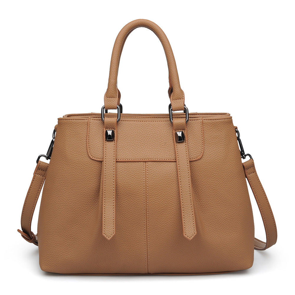Product Image of Urban Expressions Austin Satchel NA-840611150554 View 3 | Camel