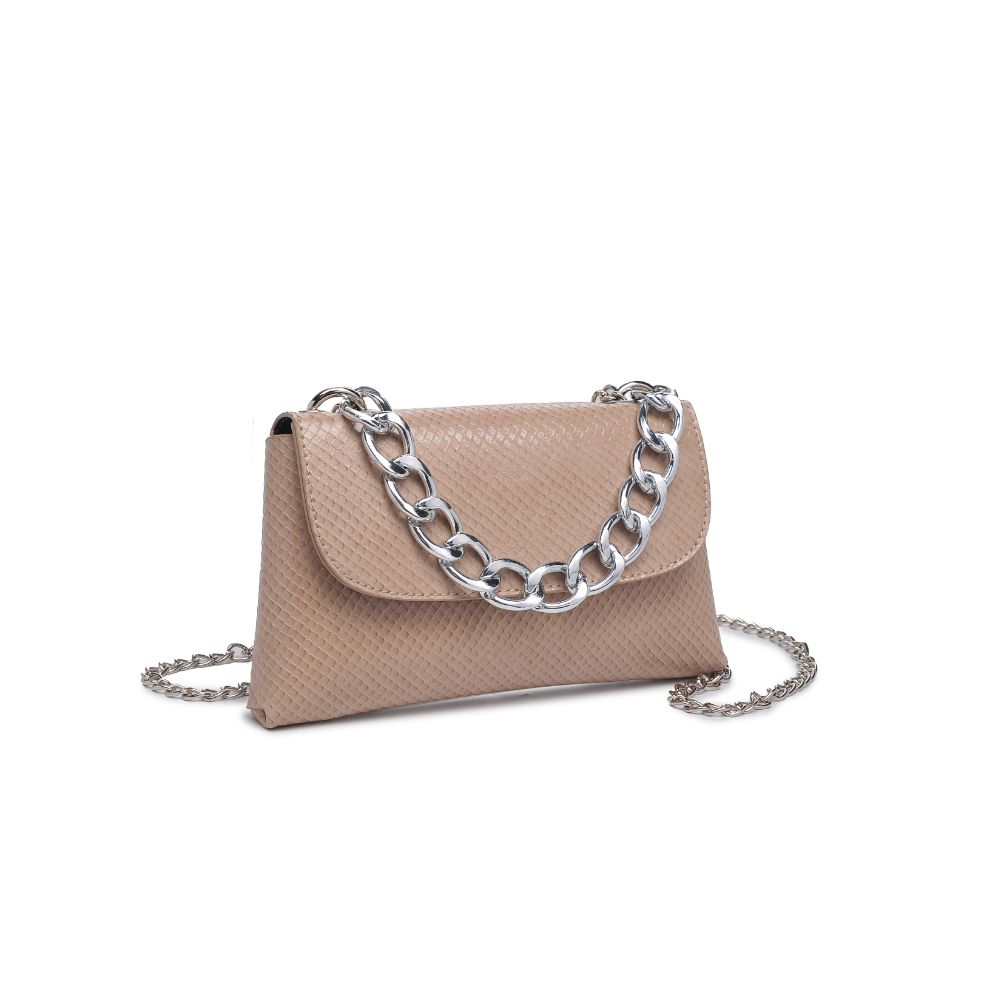 Woman wearing Nude Urban Expressions Teagan Crossbody 818209011600 View 6 | Nude