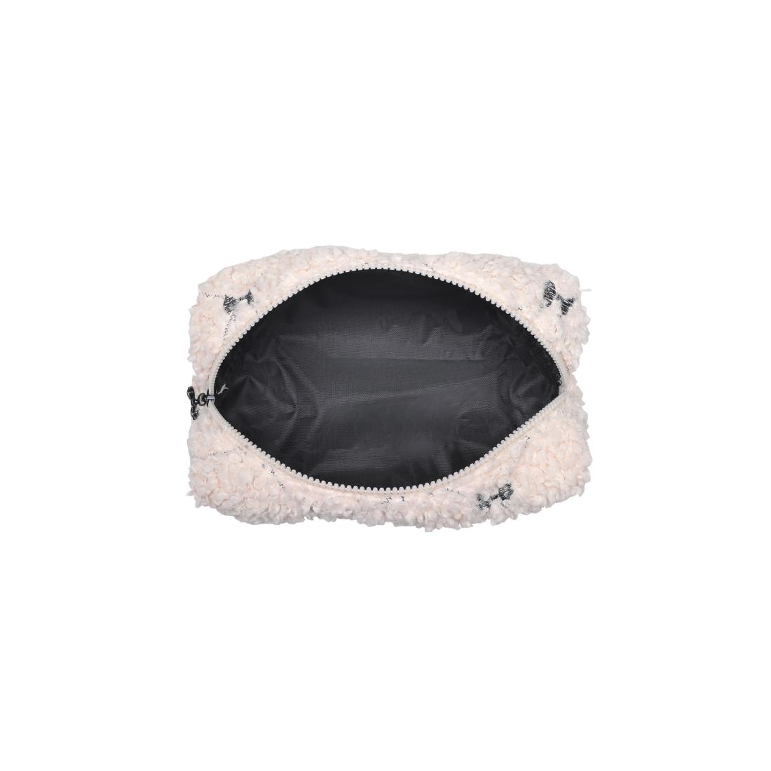 Urban Essentials Chérie Chic Cosmetic & Travel Organizer Pouch 840611197238 View 8 | Cream Black