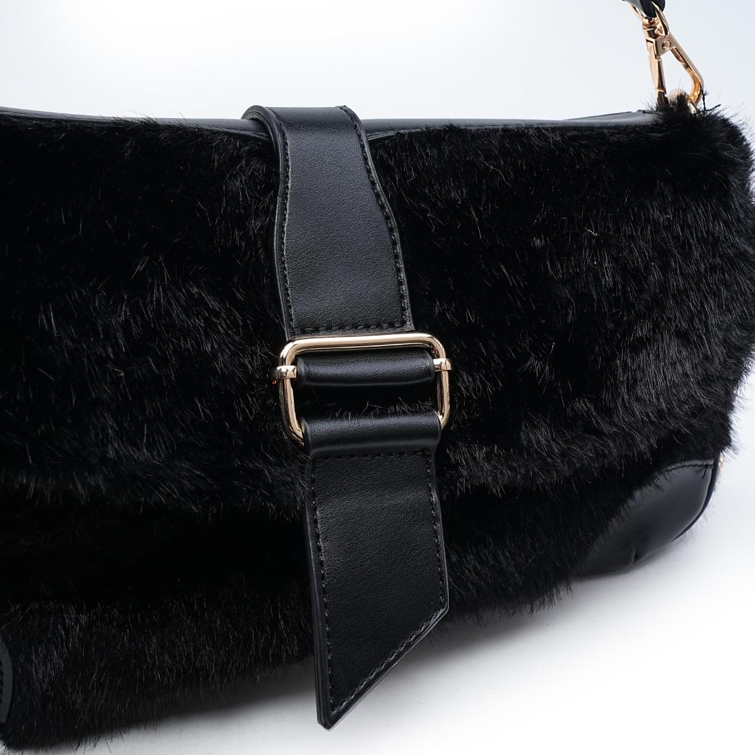 Urban Expressions Hollee - Fur Shoulder Bag 840504210631 View 8 | Black