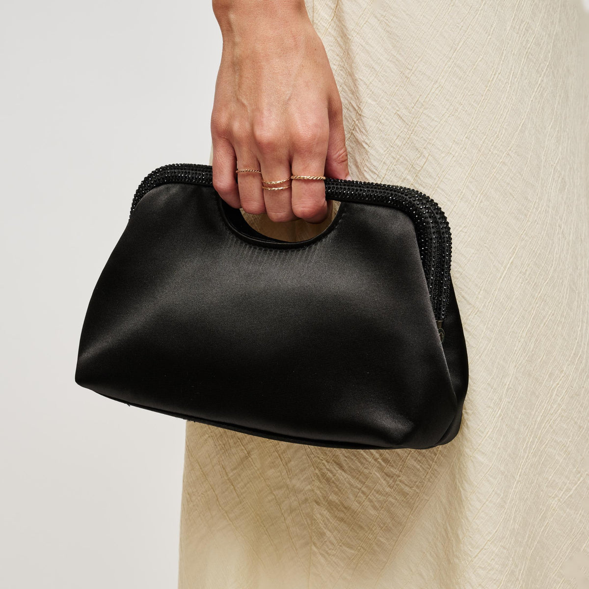 Woman wearing Black Urban Expressions Arthur Clutch 840504212918 View 1 | Black