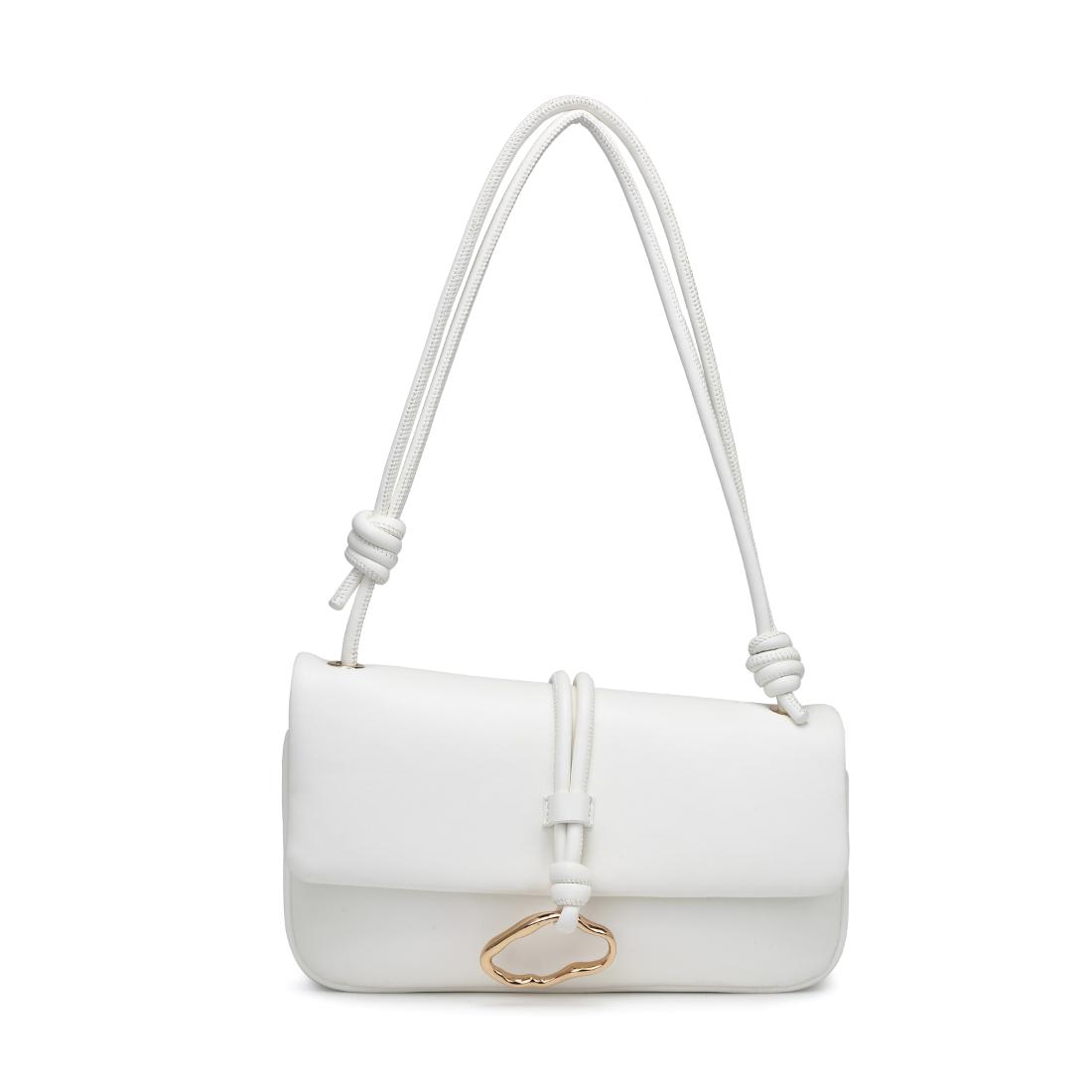 Woman wearing White Urban Expressions Belina Crossbody 840504206535 View 5 | White