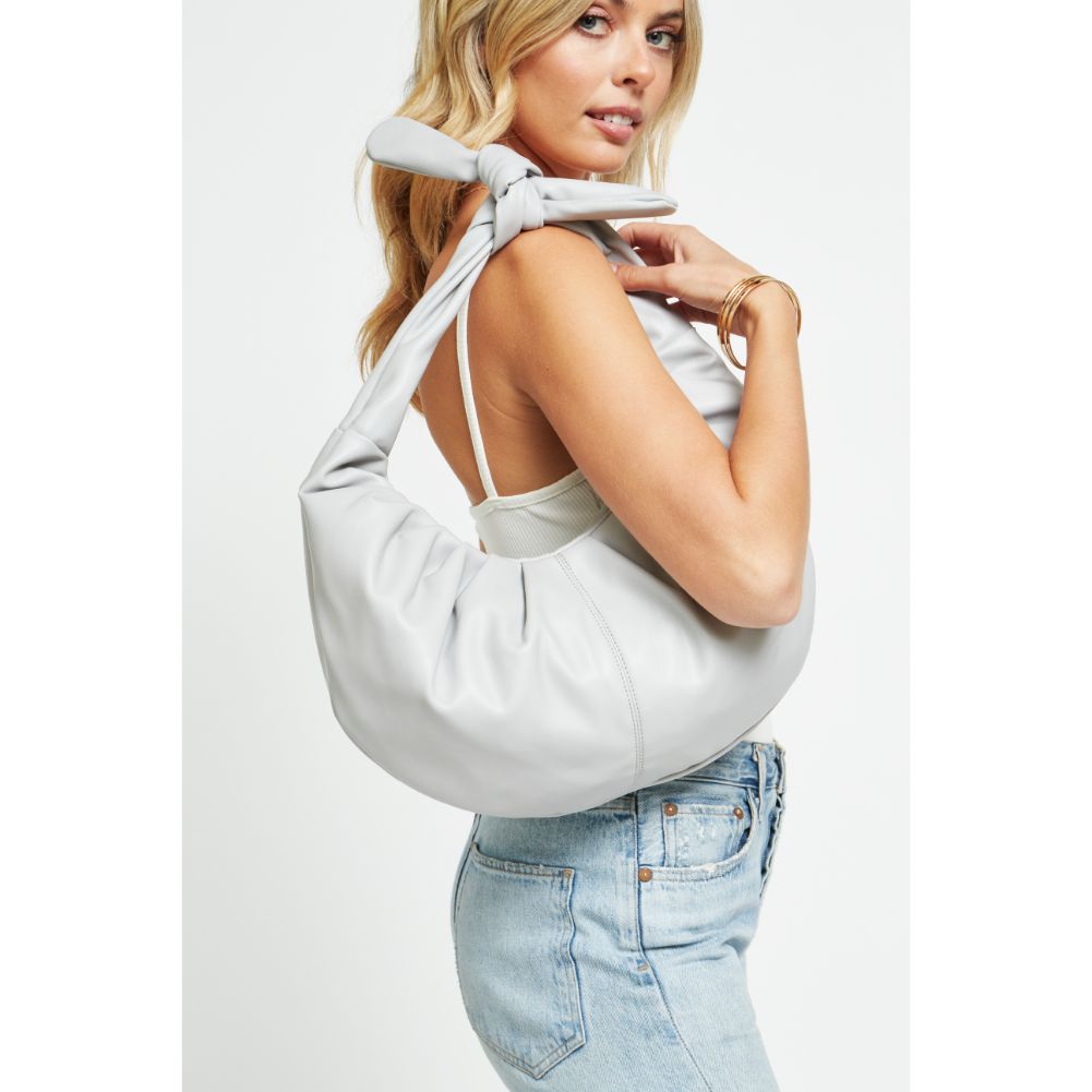 Woman wearing Ice Blue Urban Expressions Josie Hobo 840611179449 View 4 | Ice Blue