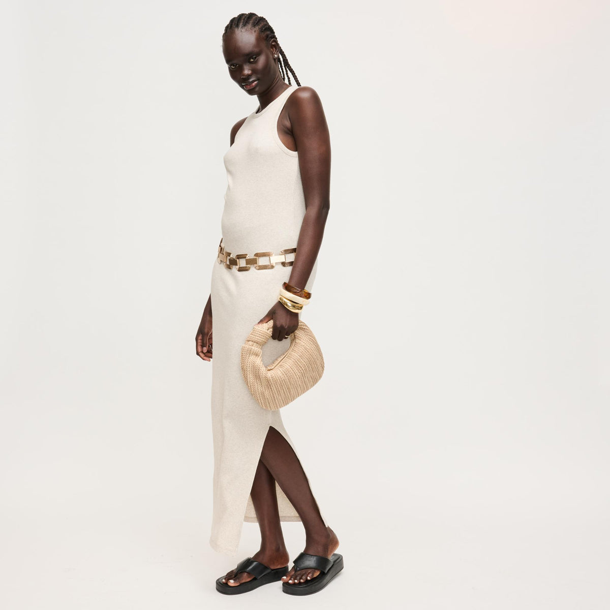 Woman wearing Natural Multi Urban Expressions Tracy - Summer Vibes Clutch 840504204319 View 2 | Natural Multi