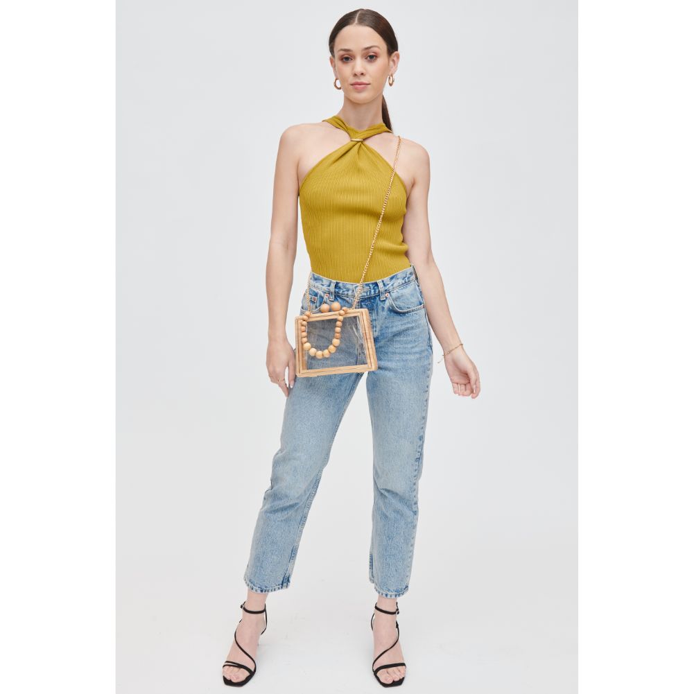 Woman wearing Natural Urban Expressions Talula Evening Bag 840611109101 View 3 | Natural