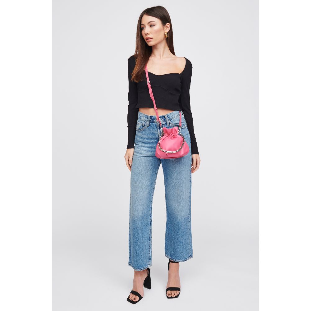 Woman wearing Bubblegum Urban Expressions Marisopa Handbag 818209018845 View 3 | Bubblegum