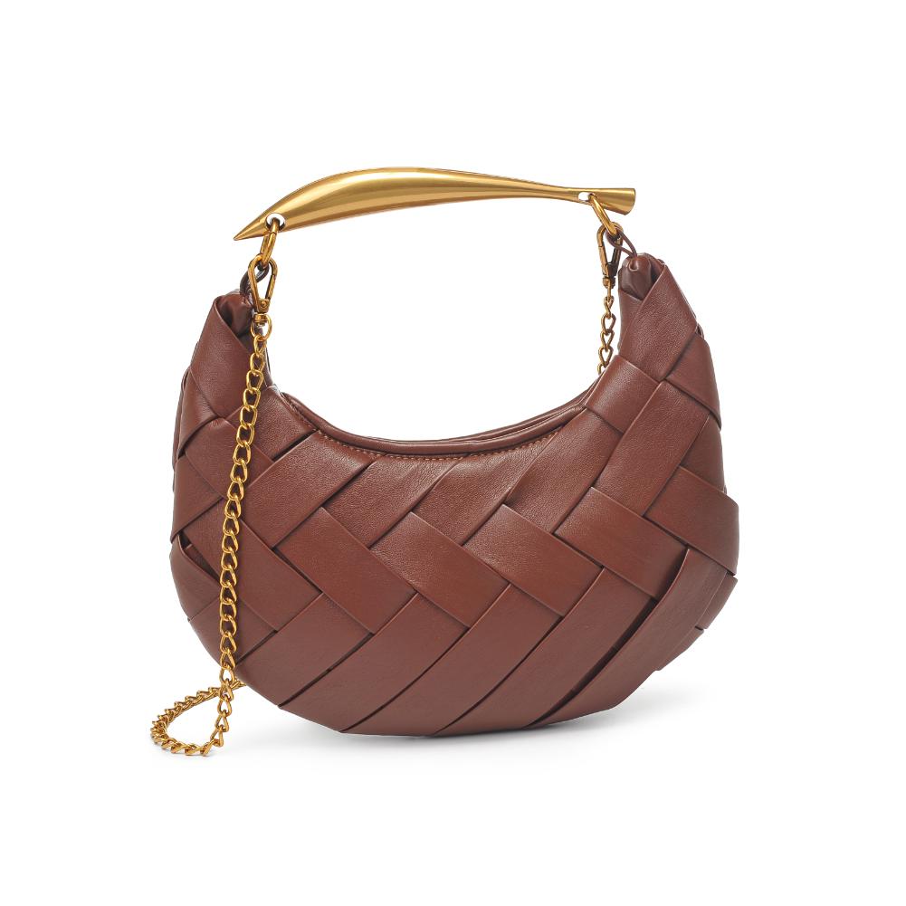 Woman wearing Espresso Urban Expressions Ursula Crossbody 840611193742 View 5 | Espresso